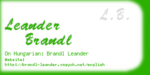 leander brandl business card